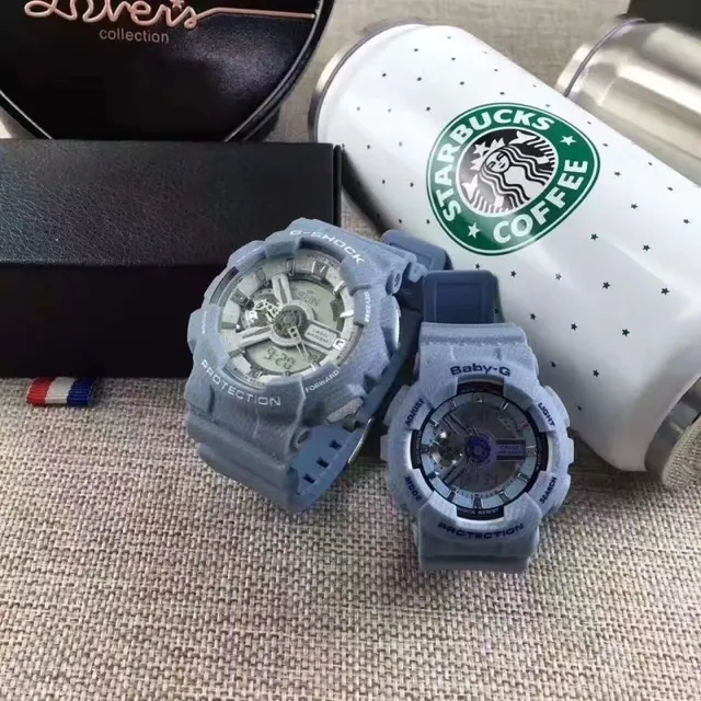 Casio G-Shock x Blue Black Textured Resin Case Analog-Digital Display Watch 19