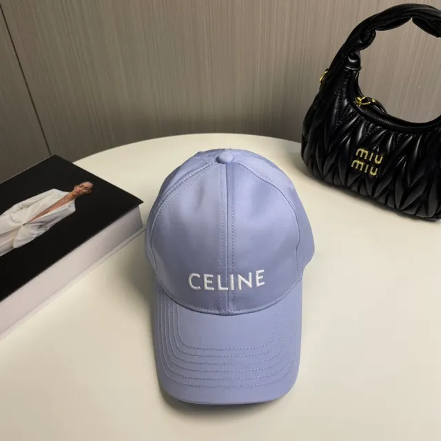 Celine Casquette de baseball avec logo brodé en lavanda claire 2