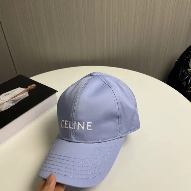 Celine Casquette de baseball avec logo brodé en lavanda claire 3