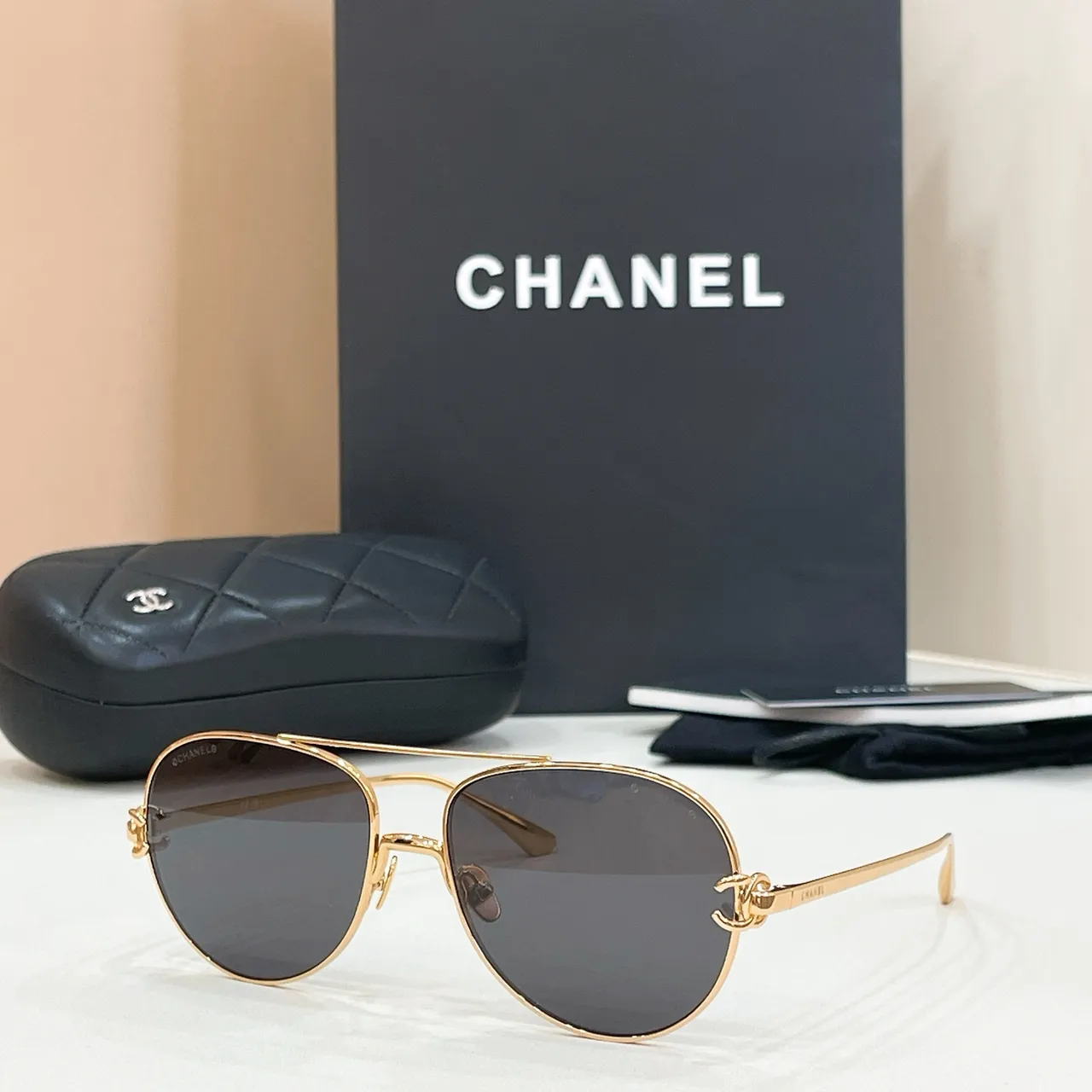 Chanel Aviator Gradient Pink Sunglasses 2