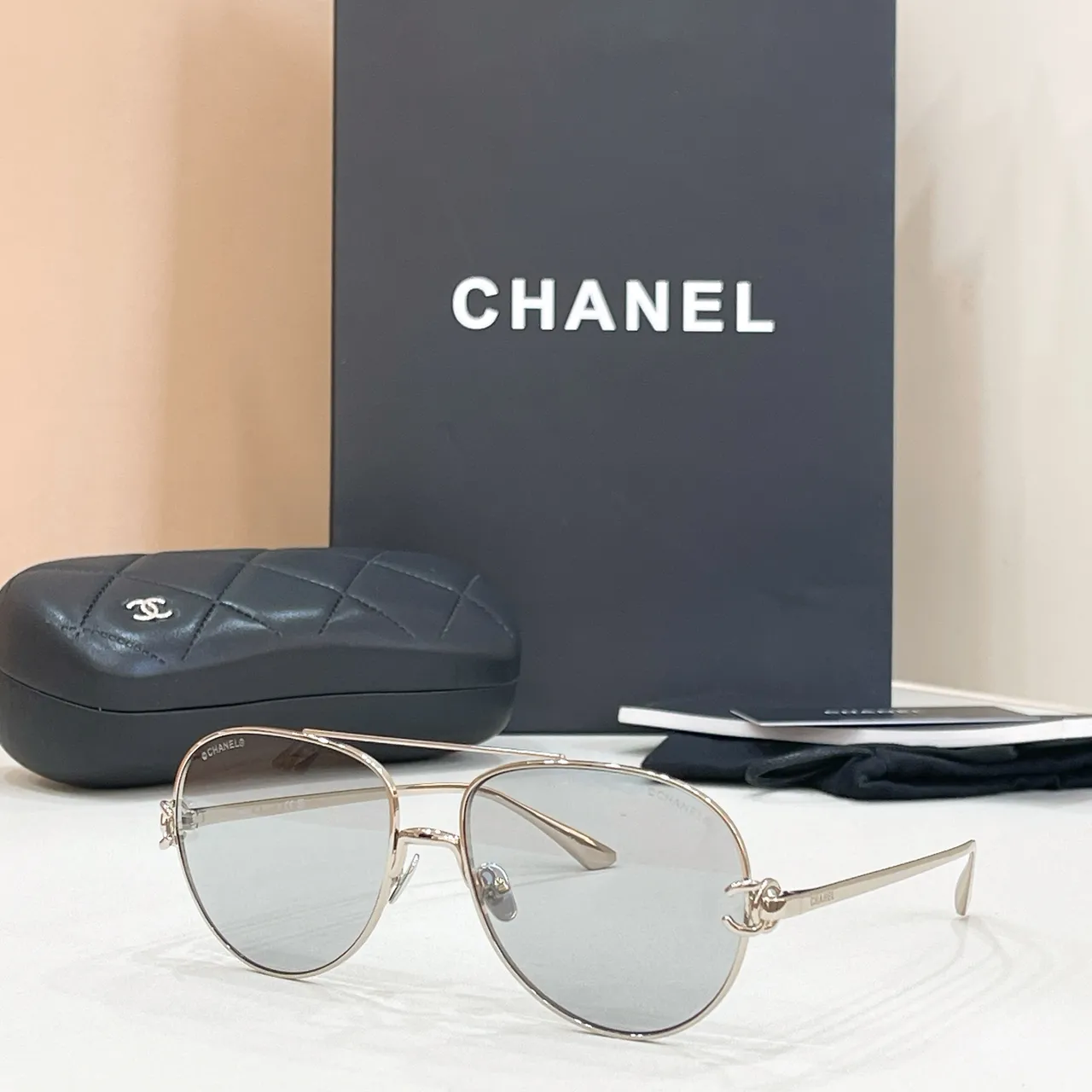 Chanel Aviator Gradient Pink Sunglasses 4