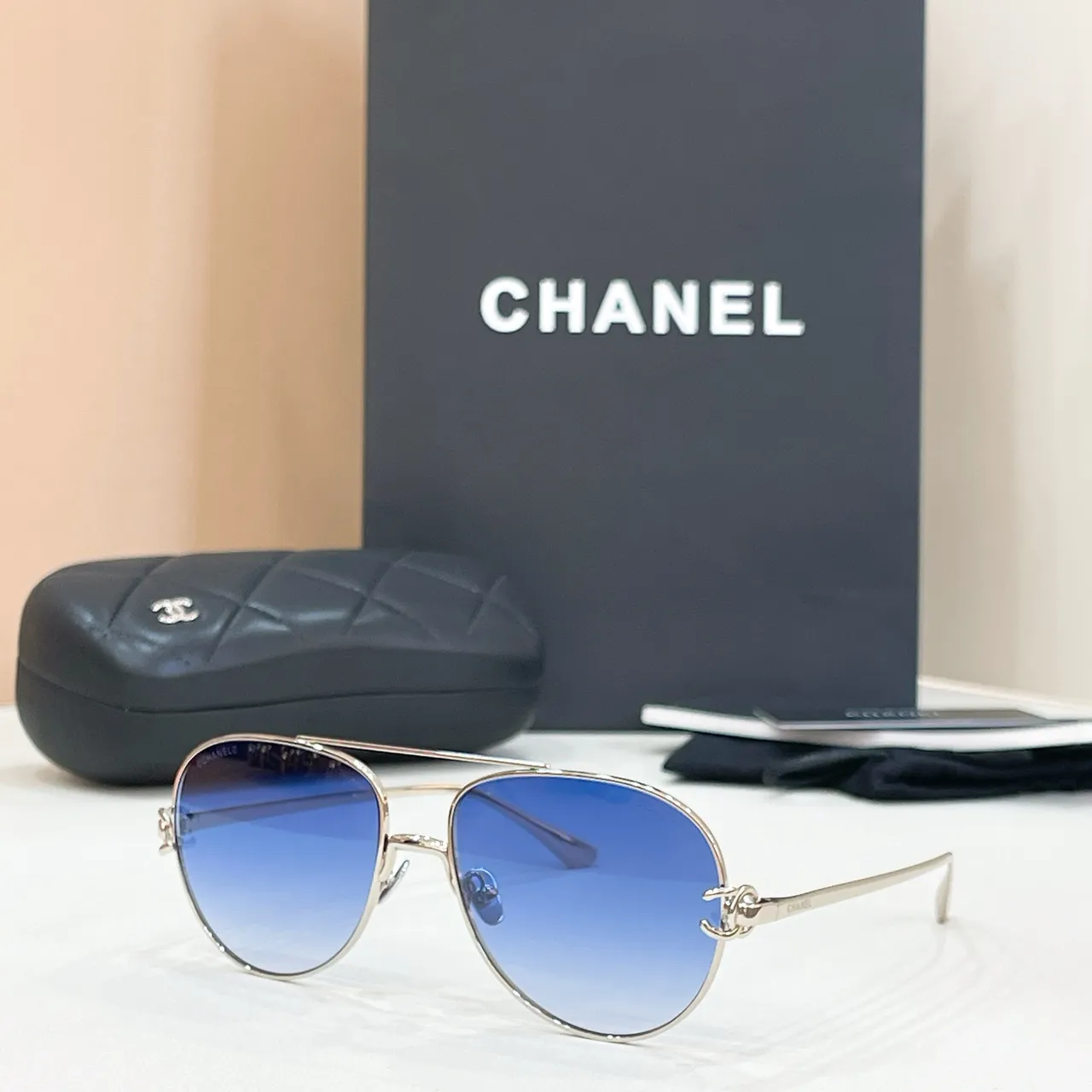 Chanel Aviator Gradient Pink Sunglasses 7