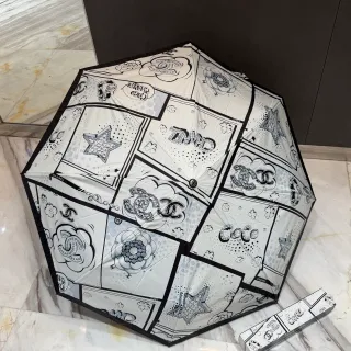 Chanel कমिक प्रिंट सादा कालो एकरंगा हैंडबैग