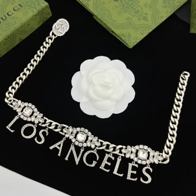 Chanel Los Angeles Crystal Lettering Curb Chain Fashion Belt Bag 4