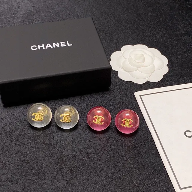 Chanel Resin CC Logo Spherical Charms Jewelry 2