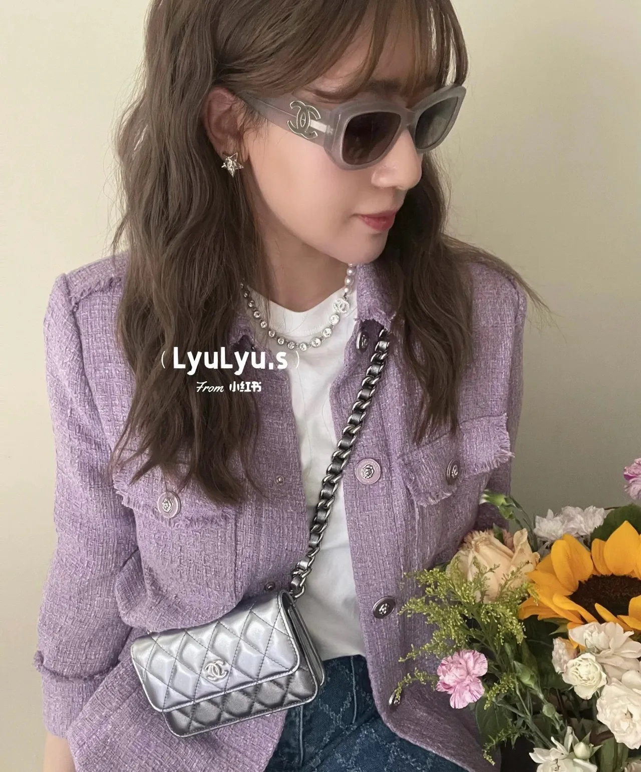 Chanel Transparent Gray Translucent Acetate Frame Rectangular Silhouette Sunglasses 6