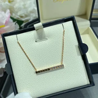 Chopard Barre Horizontale Pierre Pavé Collier
