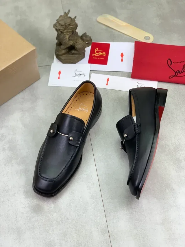 Christian Louboutin Horsebit Loafer Black Leather Loafers 5