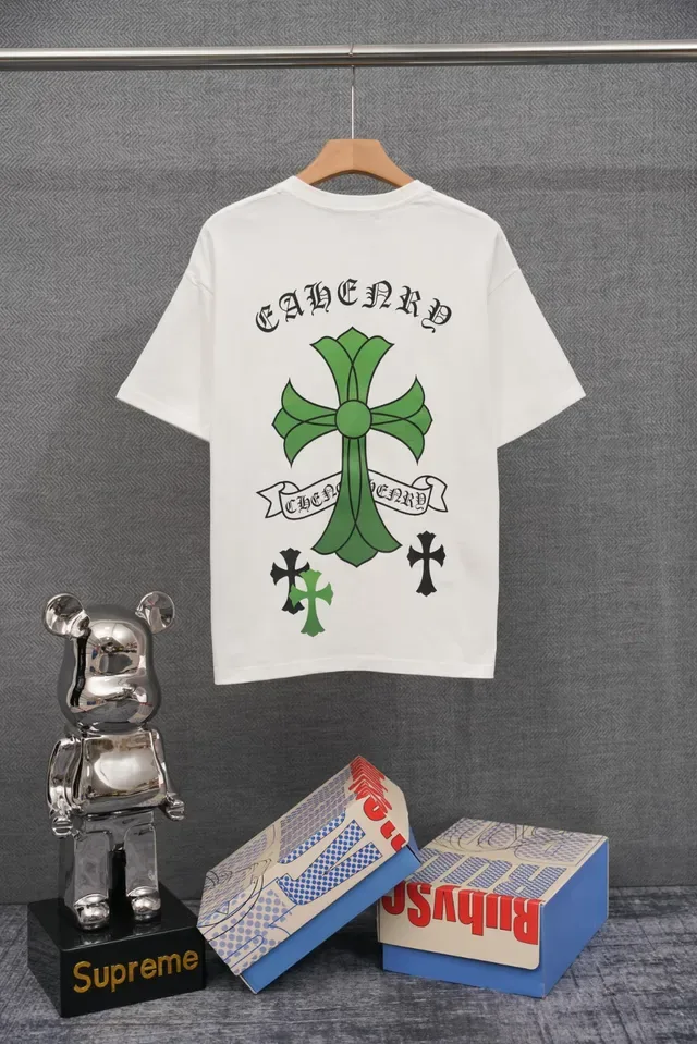 Chrome Hearts Cross Embroidered White T-Shirt 4
