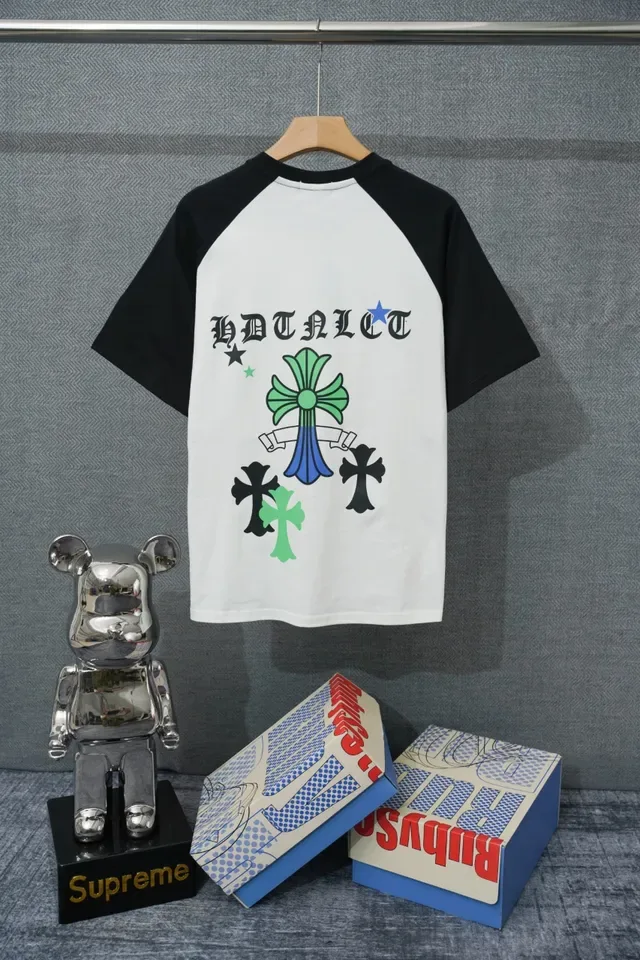 Chrome Hearts Cross & Flower Graphic Raglan T-Shirt 2