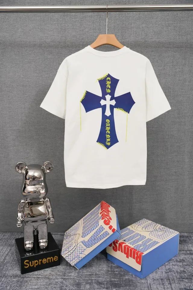 Chrome Hearts Cross Graphic White T-Shirt 4