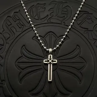Chrome Hearts Cross Silver Pendant Necklace