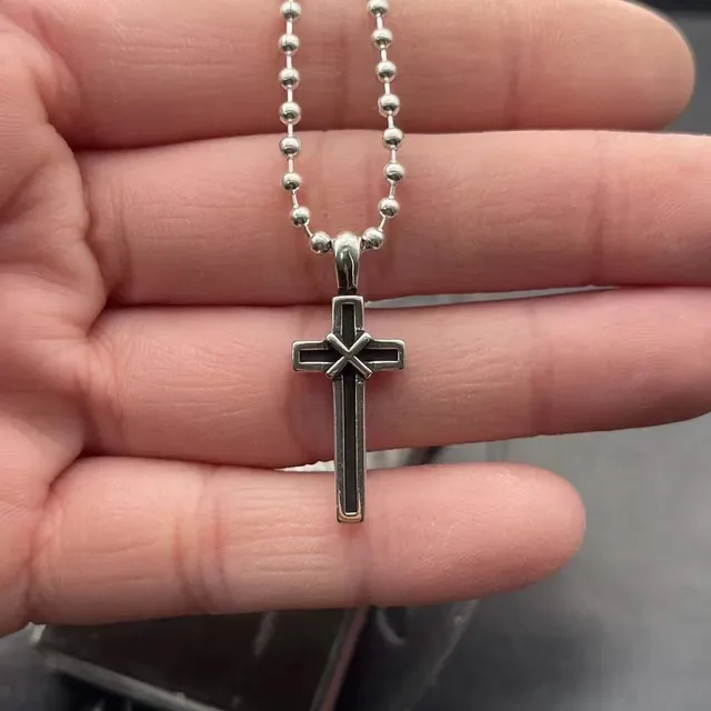 Chrome Hearts Cross Silver Pendant Necklace 2