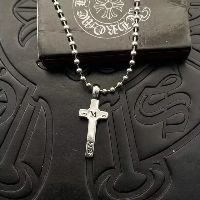 Chrome Hearts Cross Silver Pendant Necklace 3