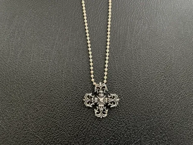 Chrome Hearts Crucifix Silver Metal Cross Pendants Necklace 2