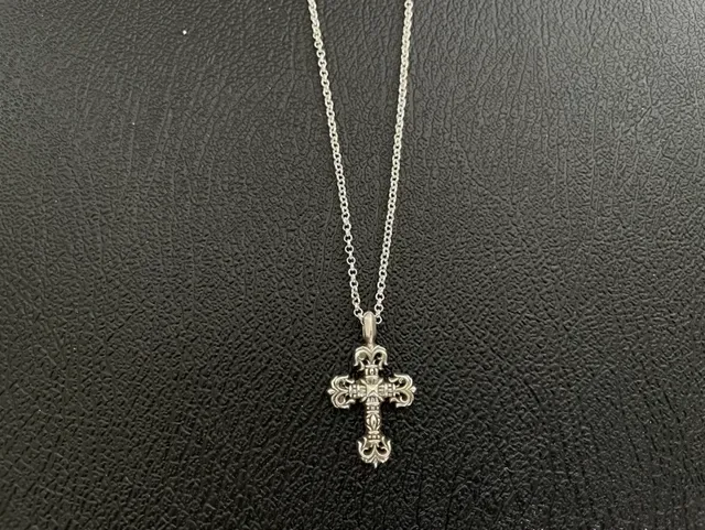 Chrome Hearts Crucifix Silver Metal Cross Pendants Necklace 3