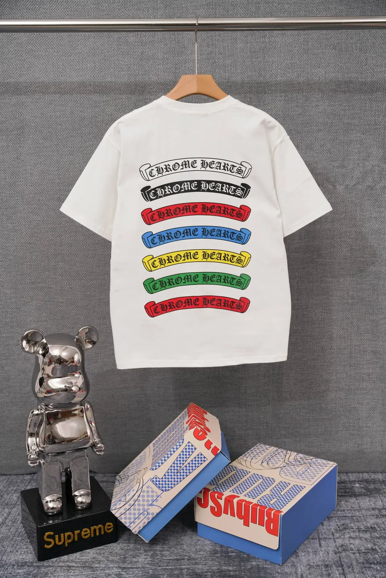 Chrome Hearts Multicolor Banner Logo Graphic T-Shirt 1