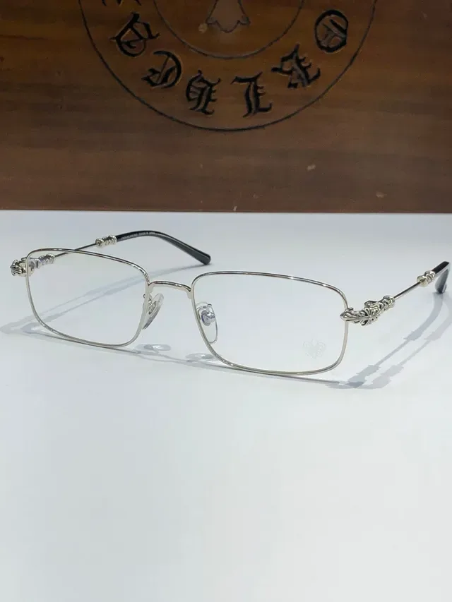 Chrome Hearts Silver Gold Rimless Ornate Metal Hinges Optical Glasses 5