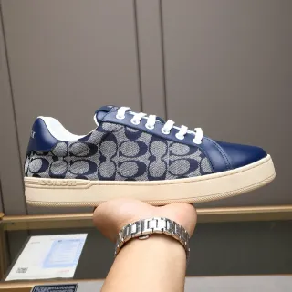 Coach Monogram Canvas and Leather Low-Top Sneaker