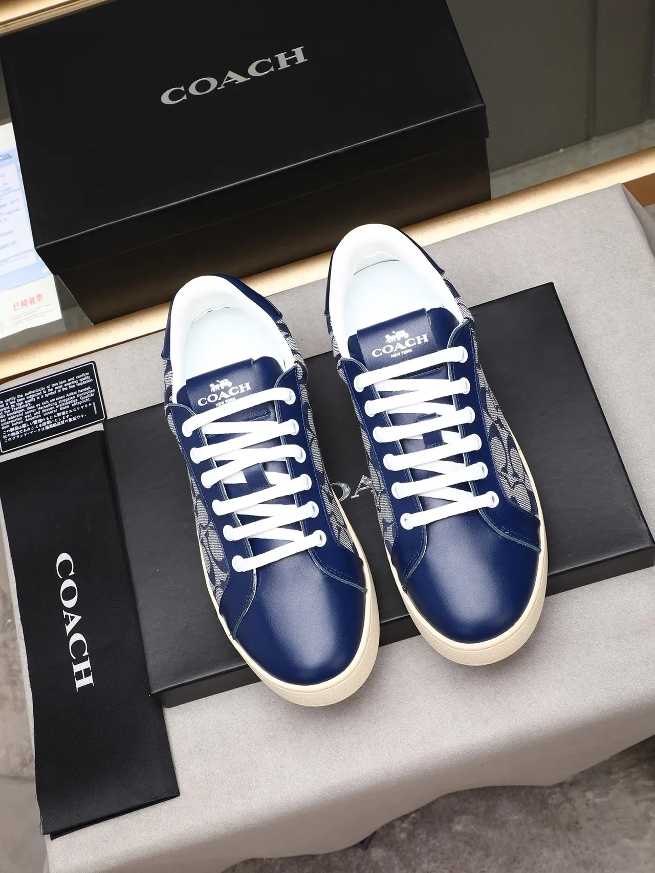 Coach Monogram Canvas and Leather Low-Top Sneaker 2