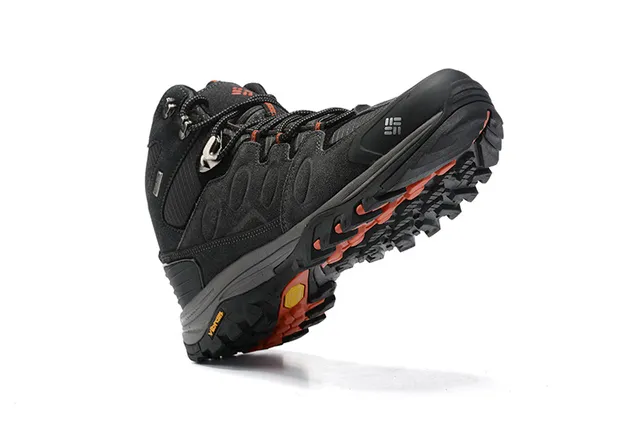 Columbia Black Gray High-Top Waterproof Hiking Boots 3