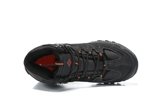 Columbia Black Gray High-Top Waterproof Hiking Boots 5