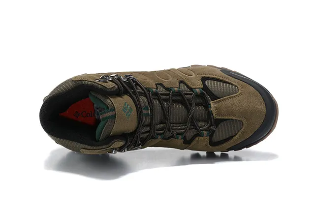 Columbia Black Gray High-Top Waterproof Hiking Boots 13