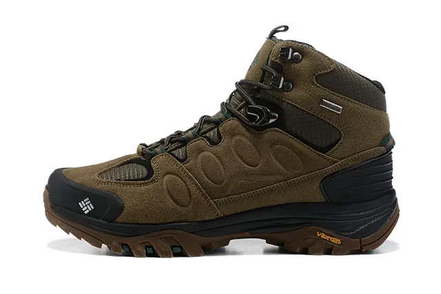 Columbia Black Gray High-Top Waterproof Hiking Boots 15