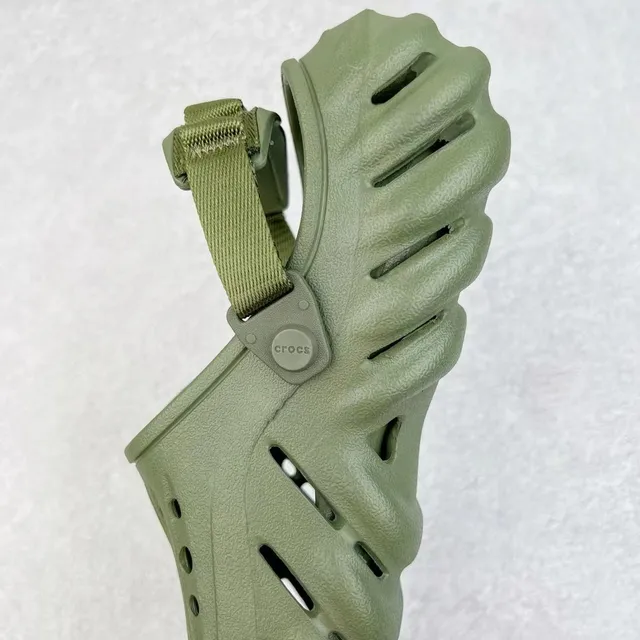 Crocs Echo Clog Olive Green Molded Foam Clog 4