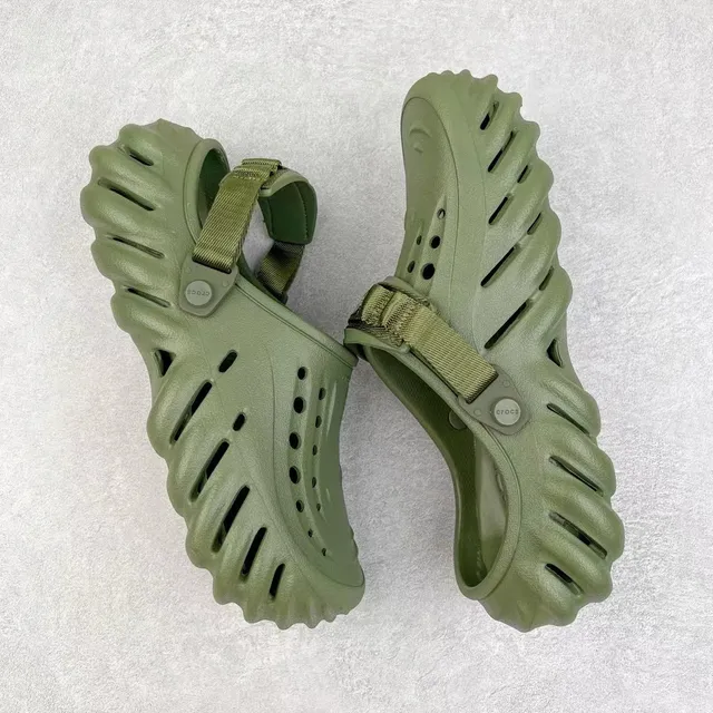 Crocs Echo Clog Olive Green Molded Foam Clog 8