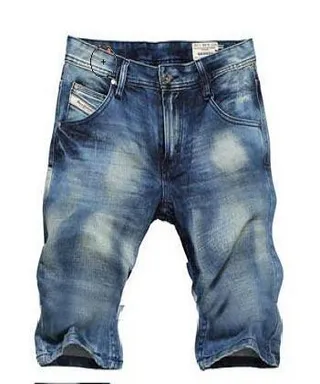 Diesel Cropped Relaxed-Fit Distressed Blue Jeans 8