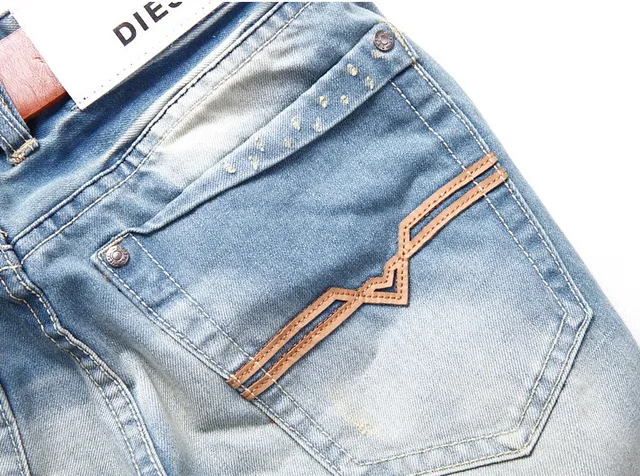 Diesel Distressed Light-Wash Slim-Fit Jeans 5