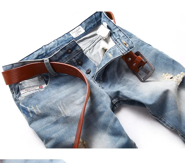Diesel Distressed Light-Wash Slim-Fit Jeans 7