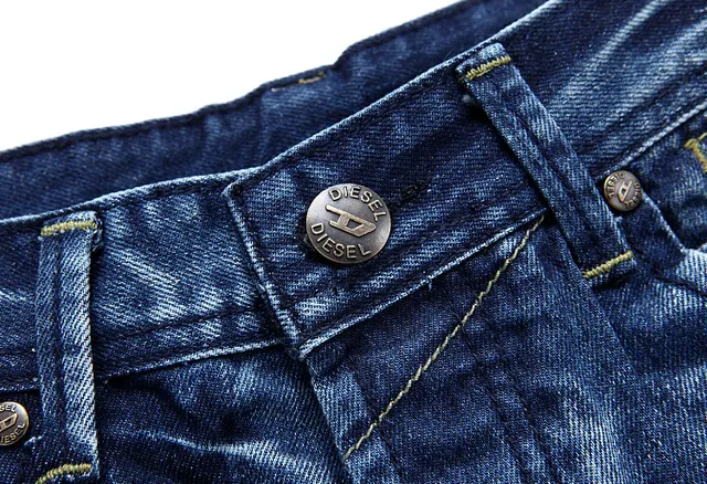 Diesel Medium-Wash Distressed Slim-Straight Jeans 9