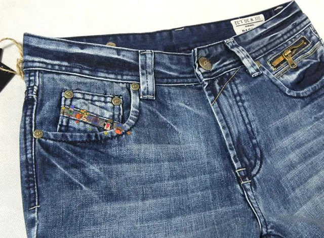 Diesel Medium-Wash Distressed Slim-Straight Jeans 17
