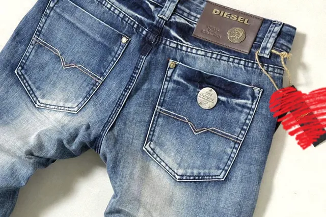 Diesel Medium-Wash Distressed Slim-Straight Jeans 19