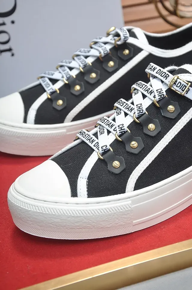 Dior B23 Black and White Canvas Lifestyle Sneakers 2