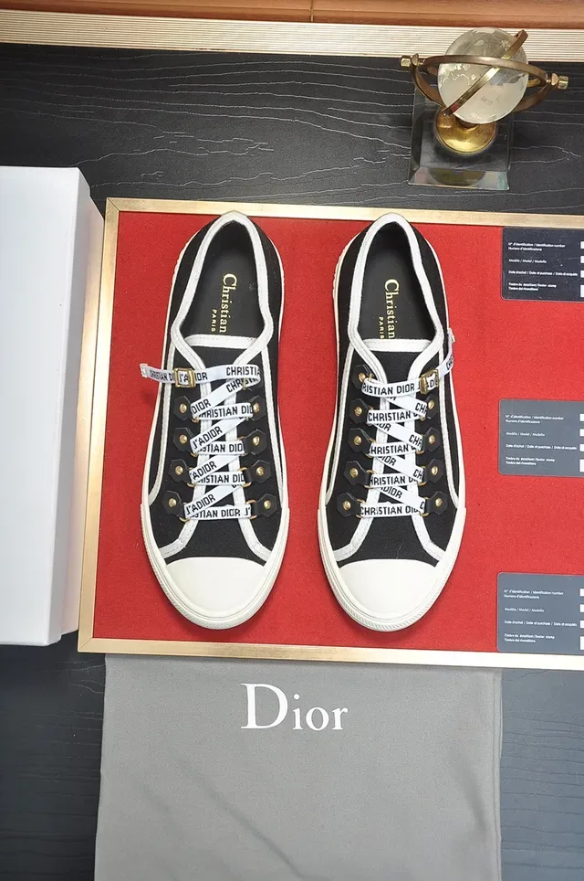 Dior B23 Black and White Canvas Lifestyle Sneakers 5
