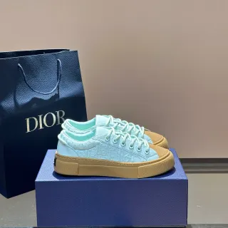 Dior B23 Monogramme embossé Aqua et Gum Lifestyle Sneakers