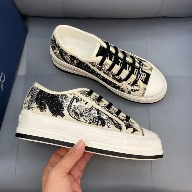 Dior B23 Sneakers Lifestyle à impression graphique en canvas 3