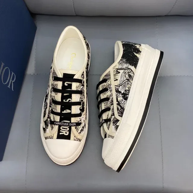 Dior B23 Sneakers Lifestyle à impression graphique en canvas 4