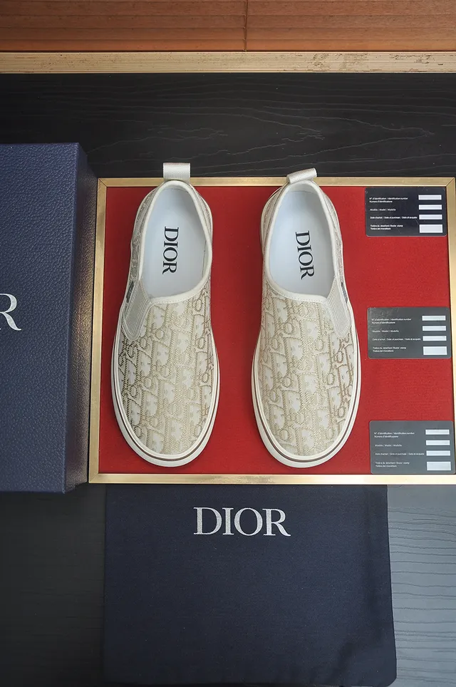 Dior B23 Monogram Slip-On Lifestyle Sneakers 5