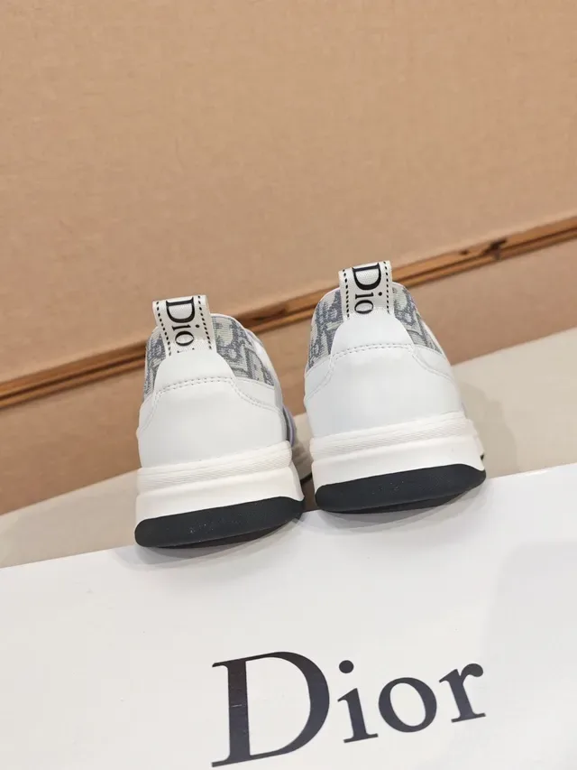 Dior B23 Monogram Zapatillas Lifestyle Blancas y Grises 5