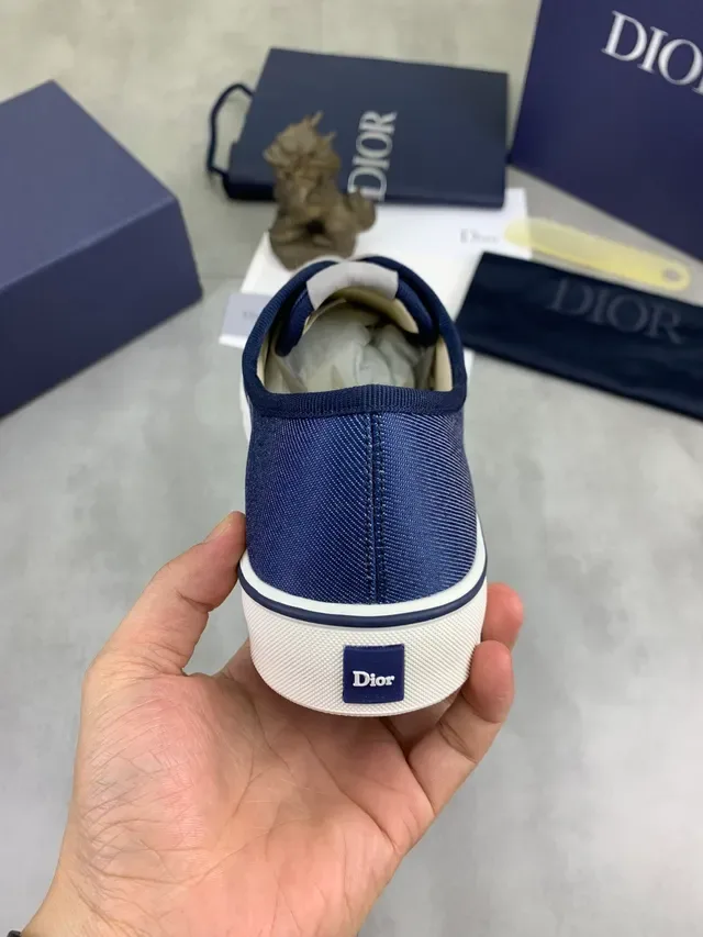 Dior B23 Bleu marine Oblique Monogram Lifestyle Sneakers 4