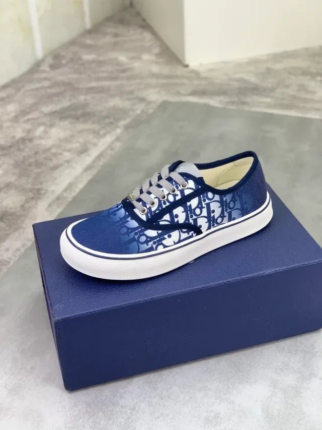 Dior B23 Bleu marine Oblique Monogram Lifestyle Sneakers 5