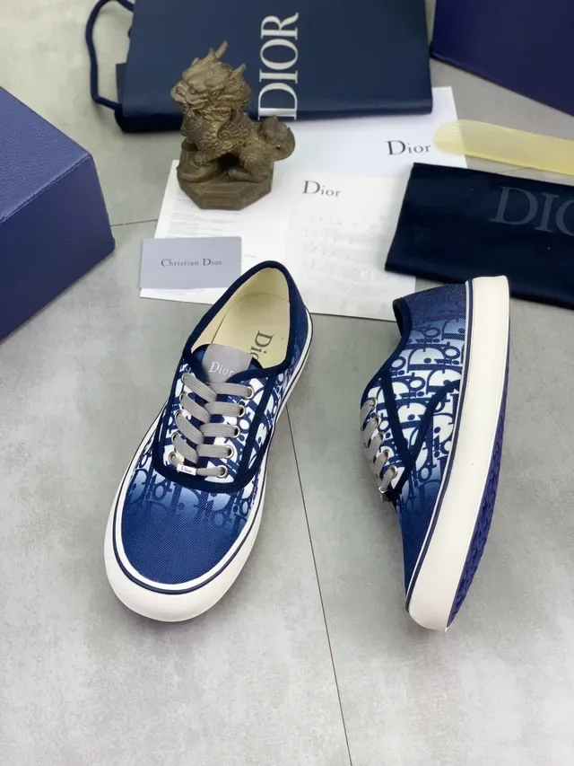 Dior B23 Bleu marine Oblique Monogram Lifestyle Sneakers 6