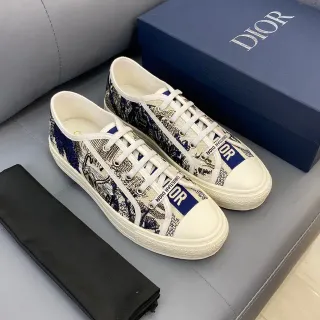 Dior B23 Navy Oblique Print Lifestyle Sneakers