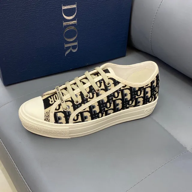 Dior B23 Oblique Monogram Beige and Navy Lifestyle Sneakers 5