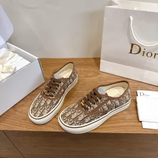 Dior B27 Monogram Canvas Brown Beige Lifestyle Sneakers