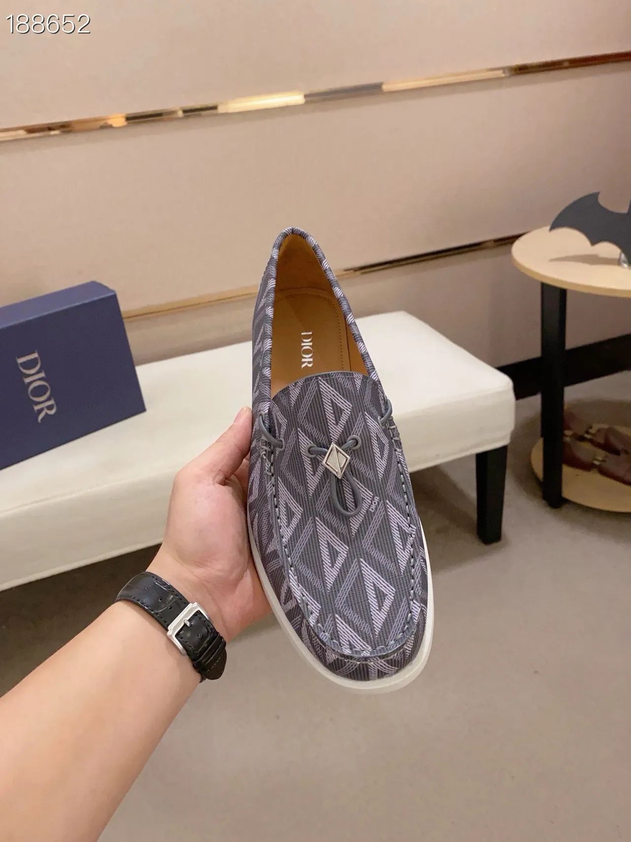 Dior B27 Monogram Tassel Boat Shoes 7